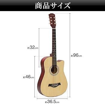 アコースティックギター ナチュラルカラー Amazon | SUGGEST アコースティックギター 選べるカラー 初心者